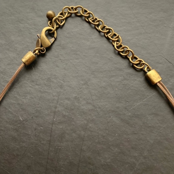 Chico’s Golden Copper Tone Metal Necklace Necklace - Picture 5 of 12